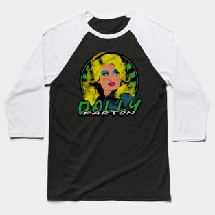 Pop Art Dolly Parton Baseball T-Shirt
